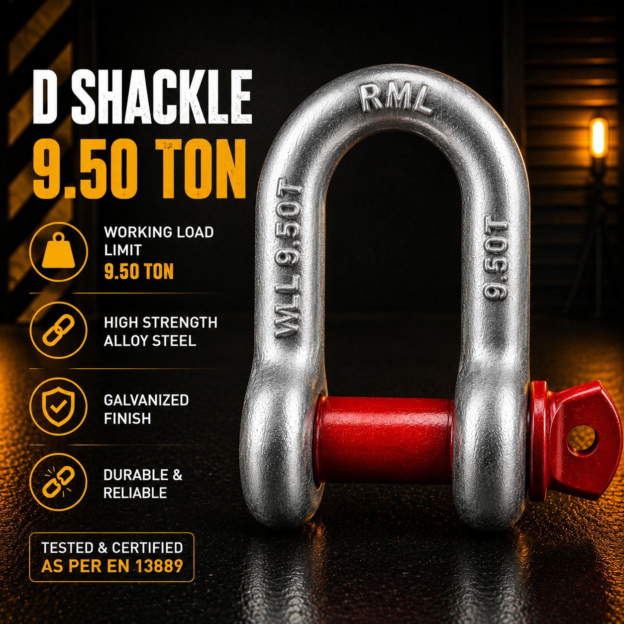 D Shackle 9.50 Ton