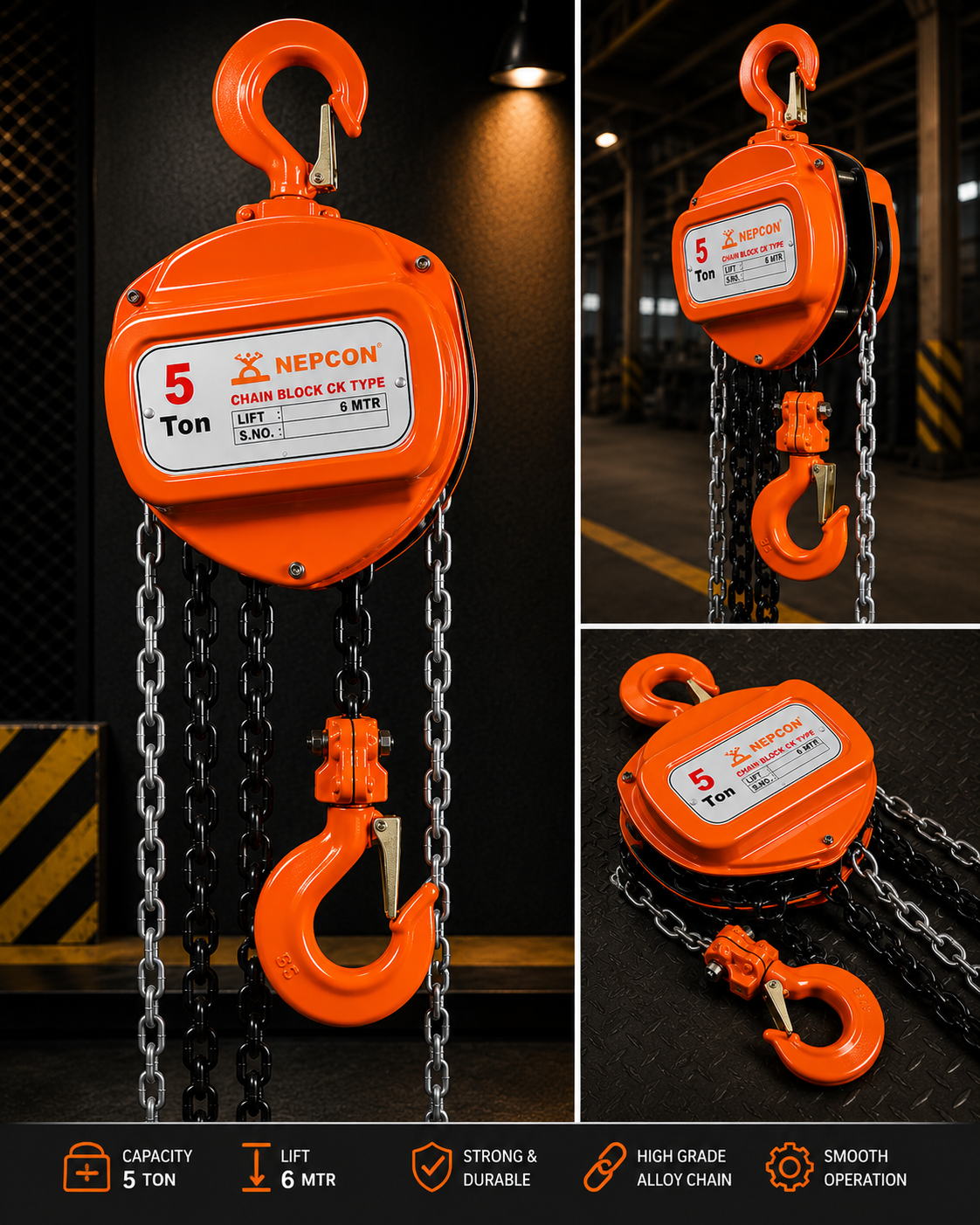 Chain Block CK Type 5T*3M
