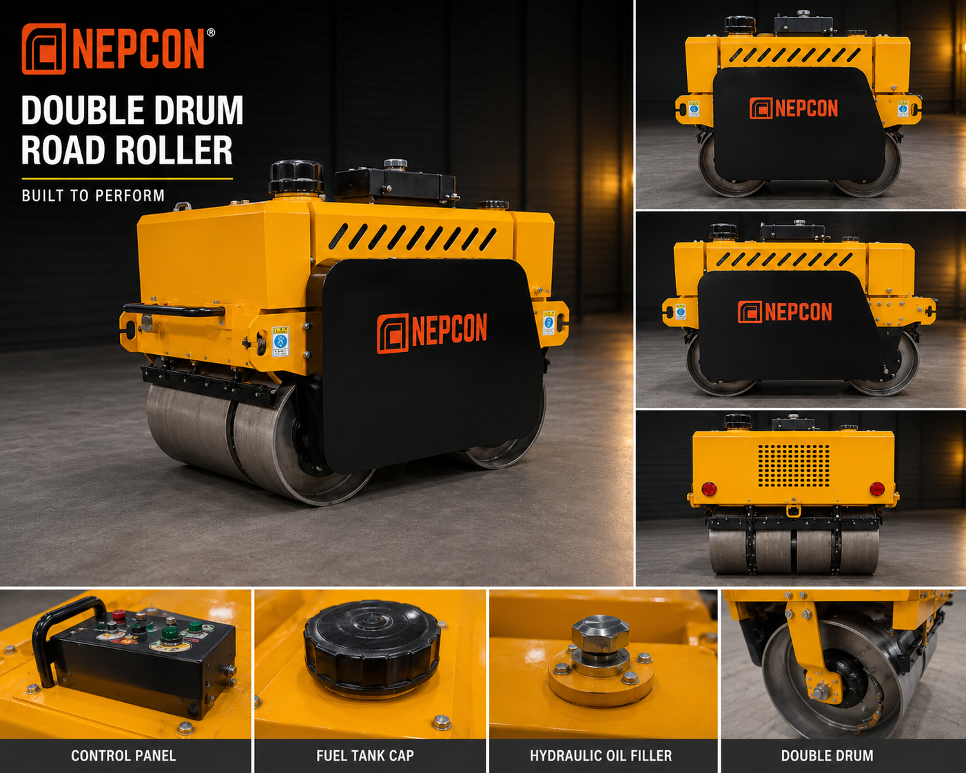 Nepcon Double Drum Road Roller