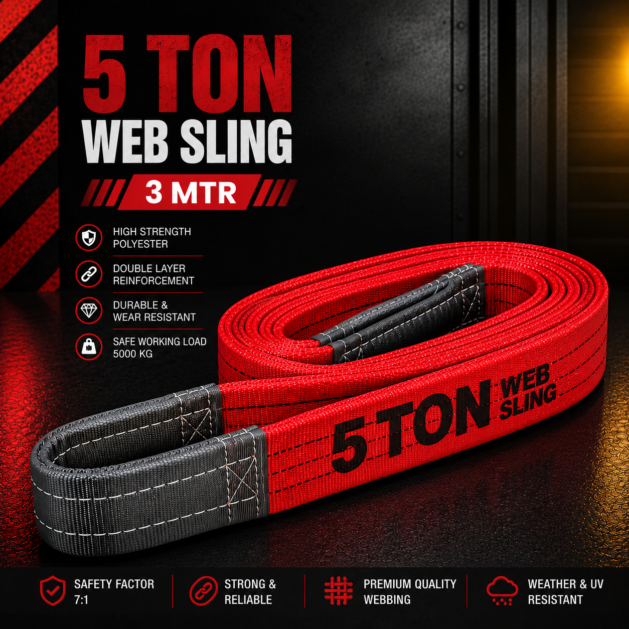 5 Ton Web Sling Belt 3M