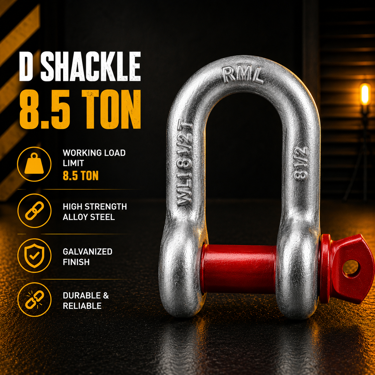 D Shackle 8.50 Ton