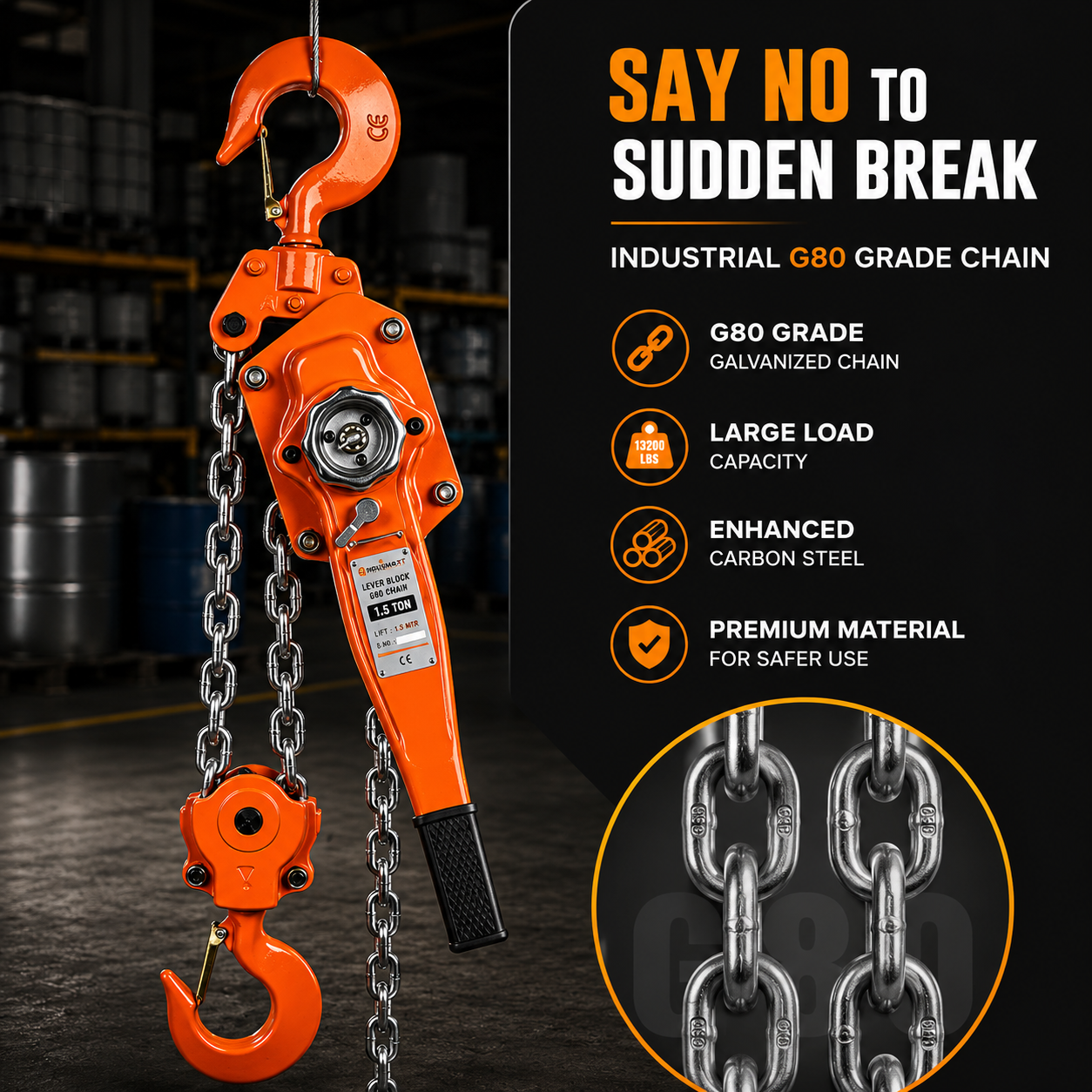 V Lever Hoist 3T*3M