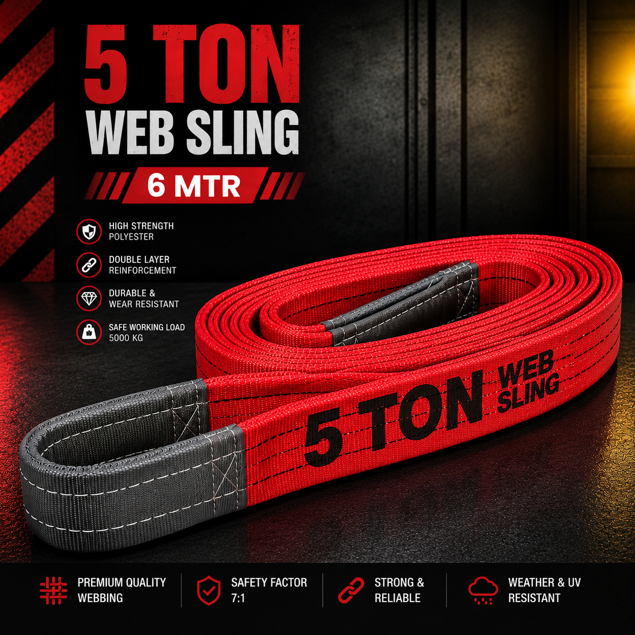 5 Ton Web Sling Belt 6M