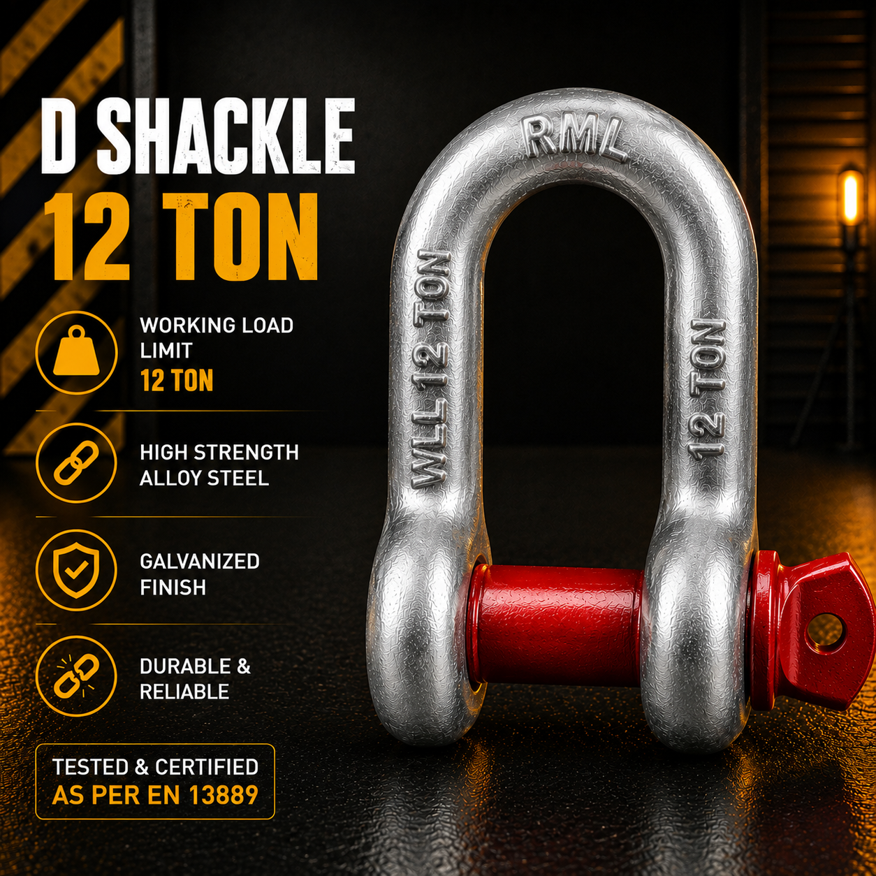 D Shackle 12 Ton